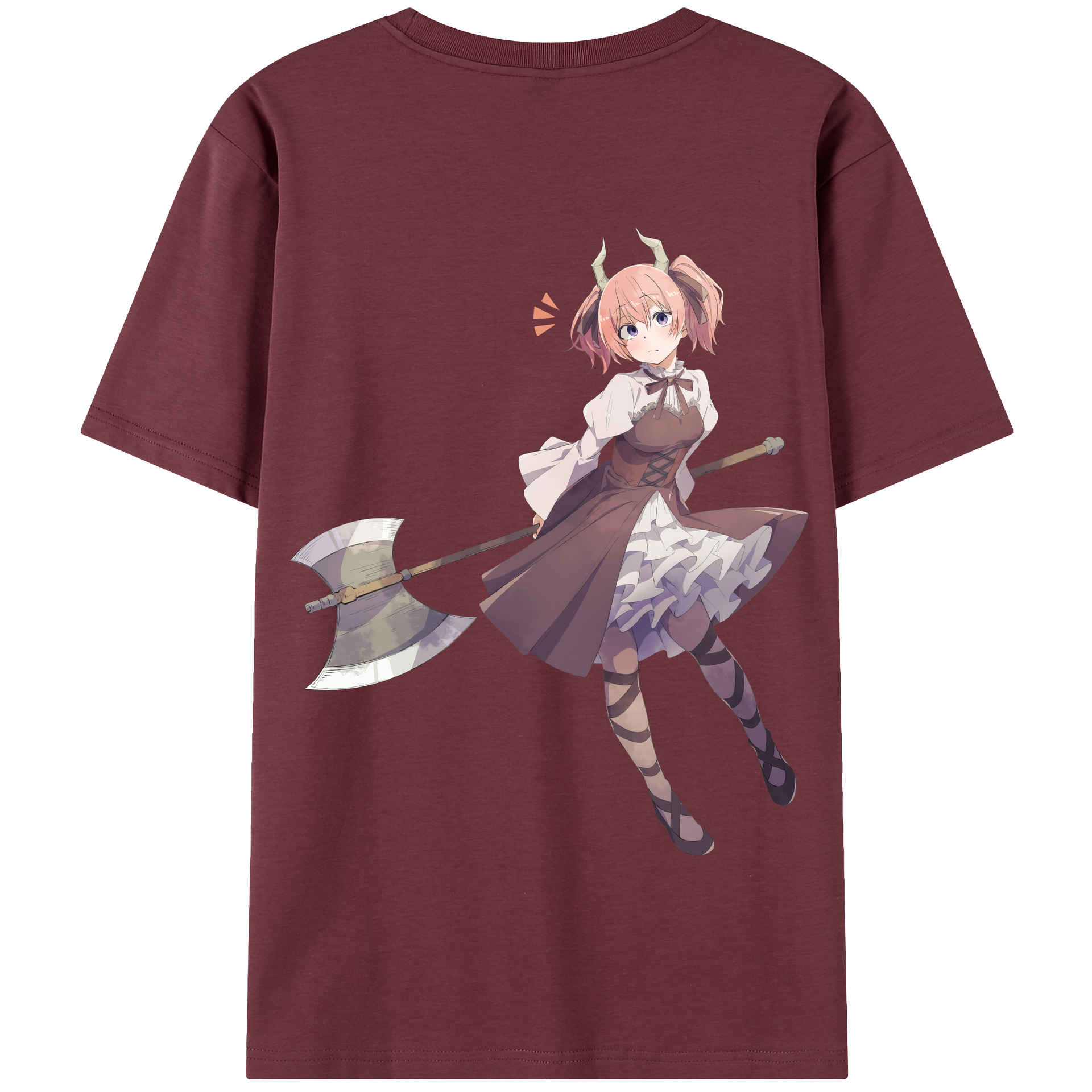 （画像用） 葬送のフリーレン Frieren 綿100％半袖Tシャツ（背面プリント）